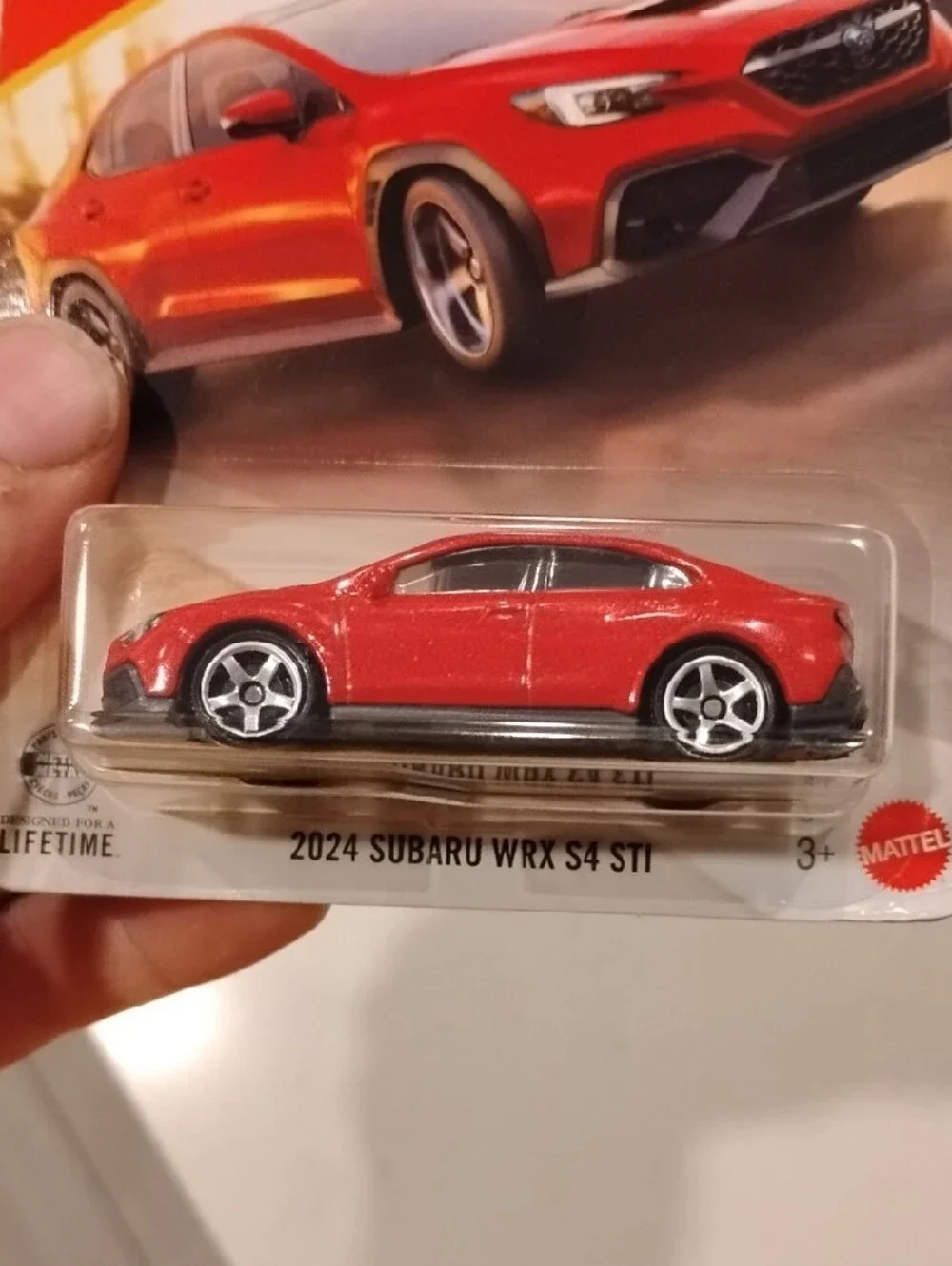 Mattel Matchbox 2024 Subaru WRX S4 STI Toy Car - Red